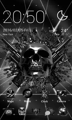 Death Metal GOLauncher EX Theme android App screenshot 3